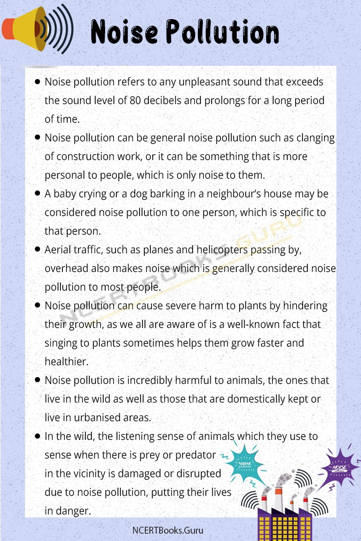10 Lines on Noise Pollution for Students and Children in English - NCERT  Books