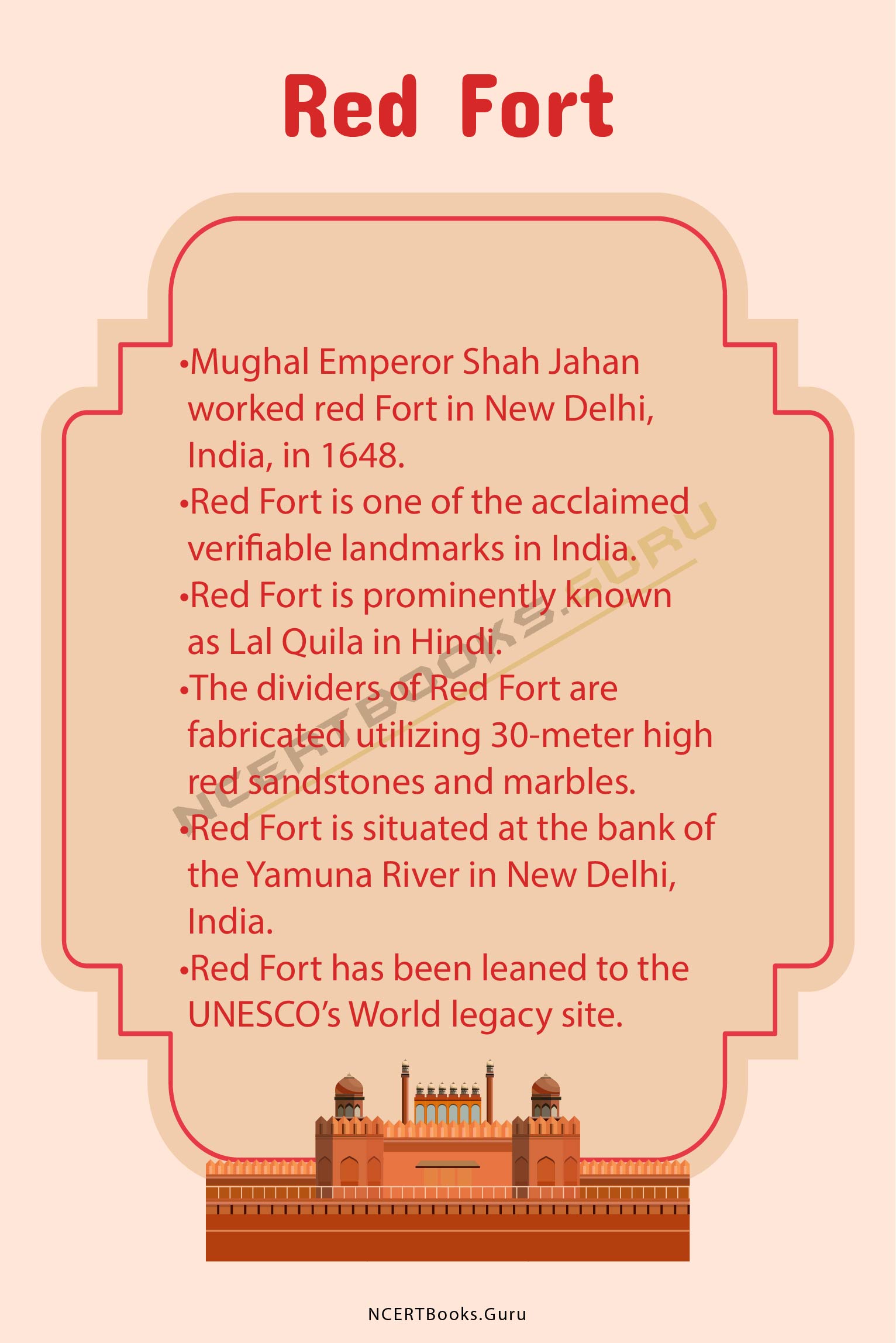 10 Lines on Red Fort 1