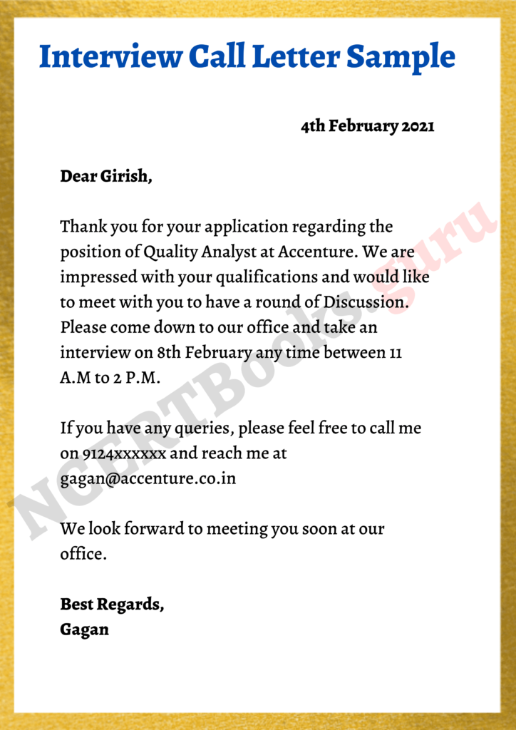 Free Interview Call Letter Format, Samples How to Write a Call Letter?