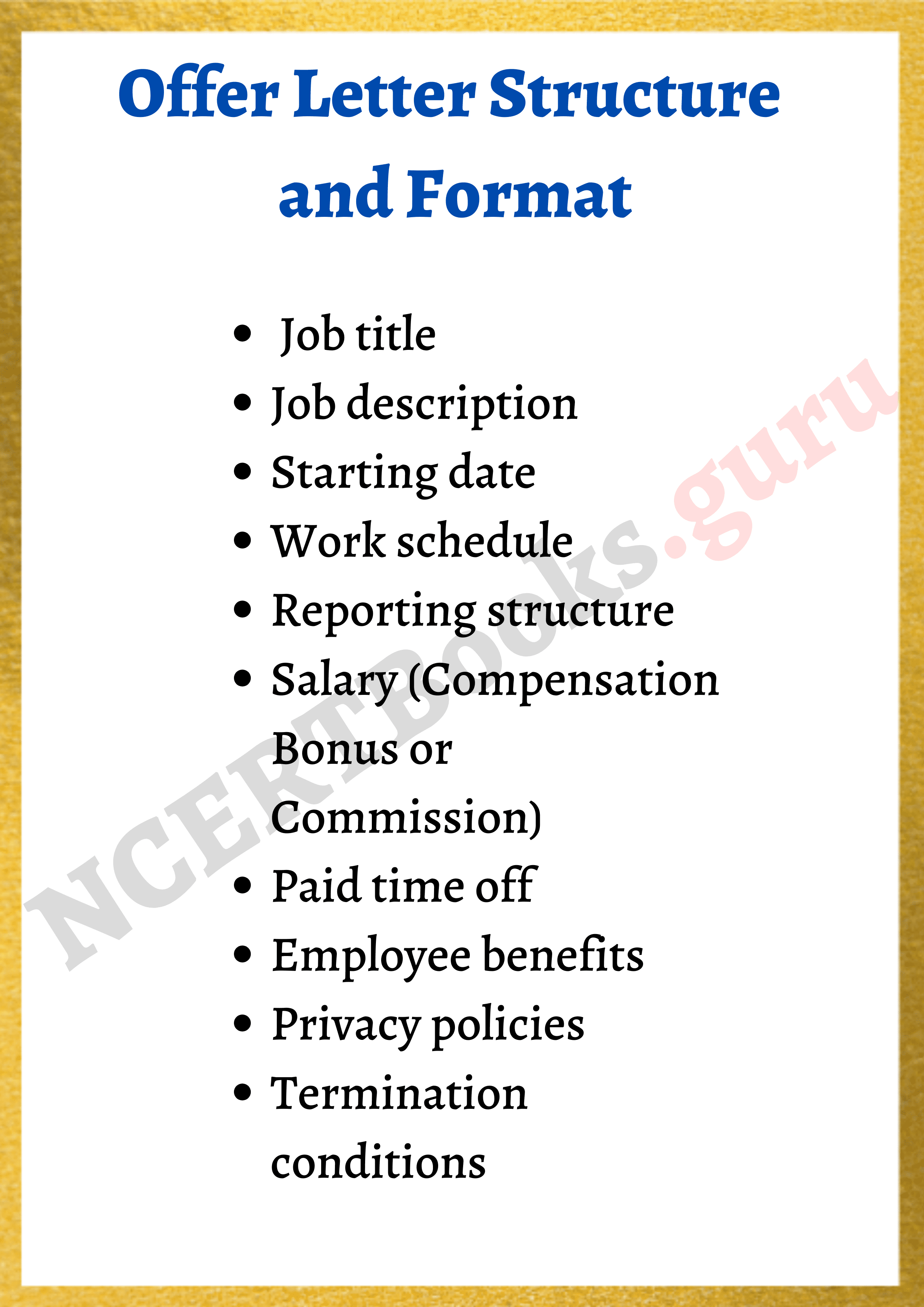 Offer Letter Structure and Format