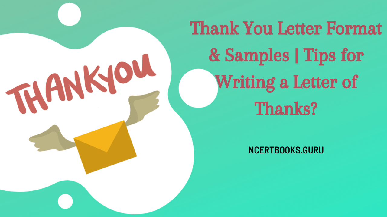 Thank you letter format template and samples