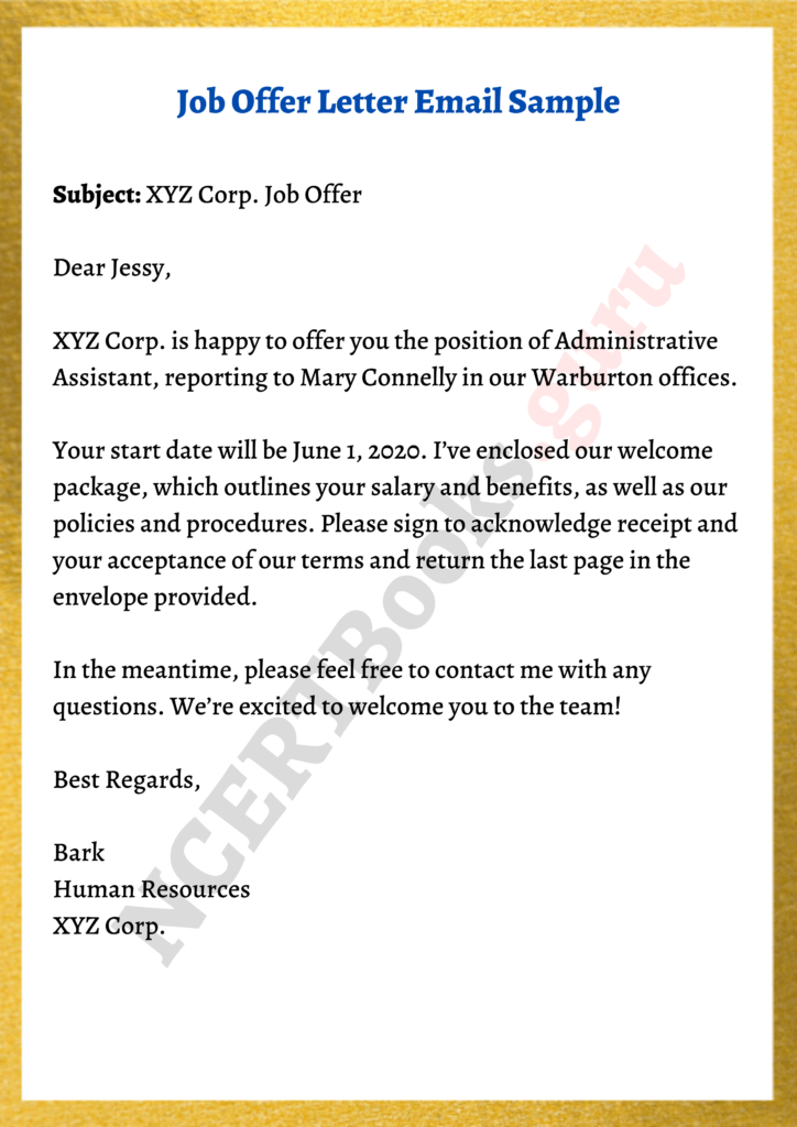 Free Job Offer Letter Format & Samples | How To Write A Job Offer