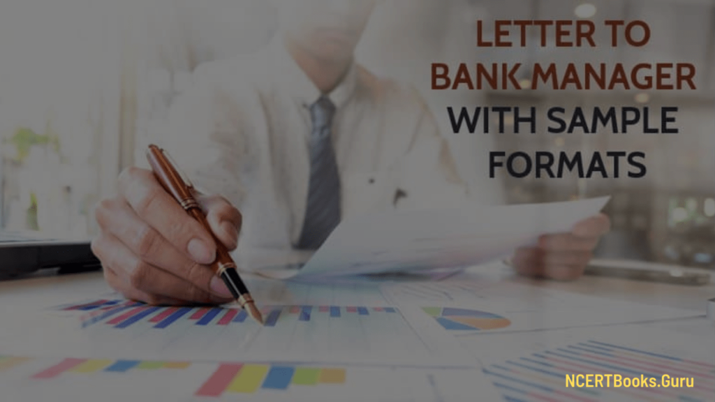 letter to bank manager format and samples
