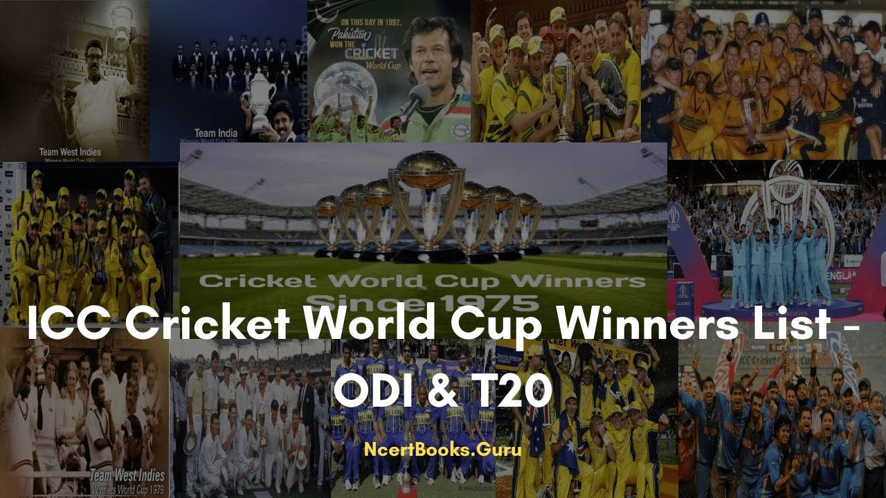 Cricket World Cup winners list