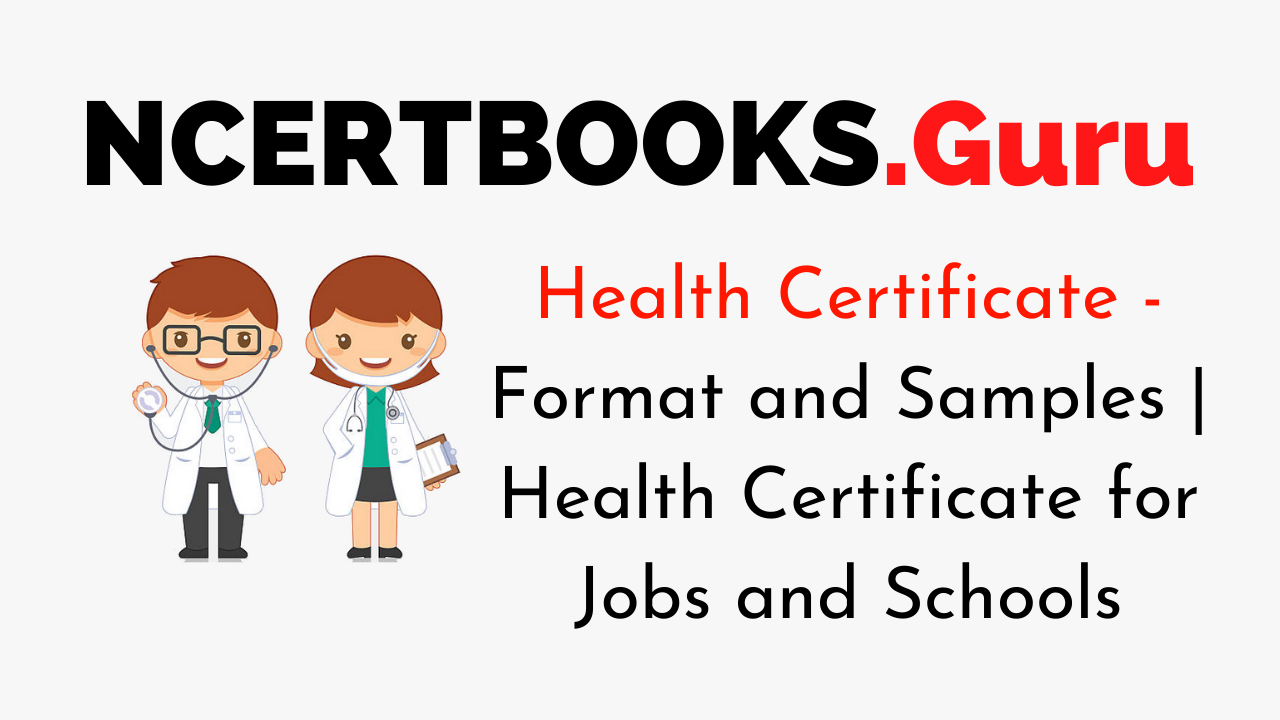 Health Certificate