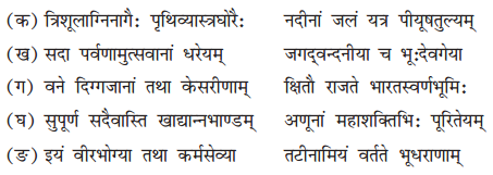 NCERT Solutions for Class 8 Sanskrit Chapter 13 क्षितौ राजते भारतस्वर्णभूमिः Q3