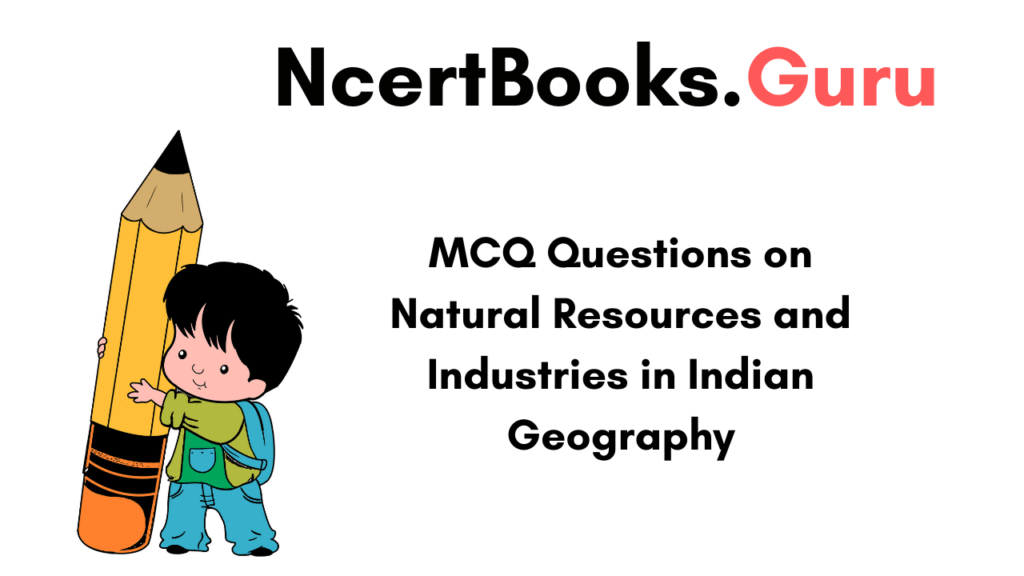 MCQ Questions on Natural Resources and Industries in Indian Geography