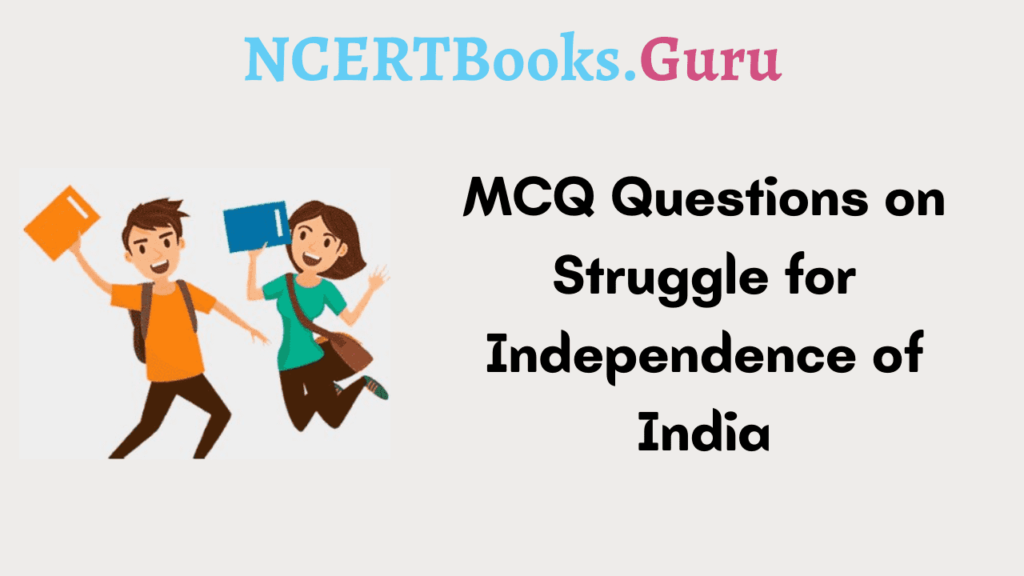 MCQ Questions on Struggle for Independence of India