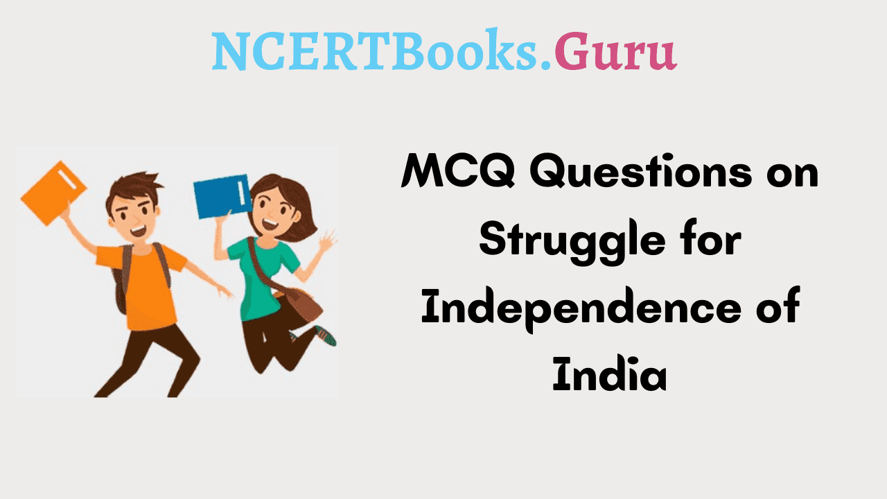 MCQ Questions on Struggle for Independence of India