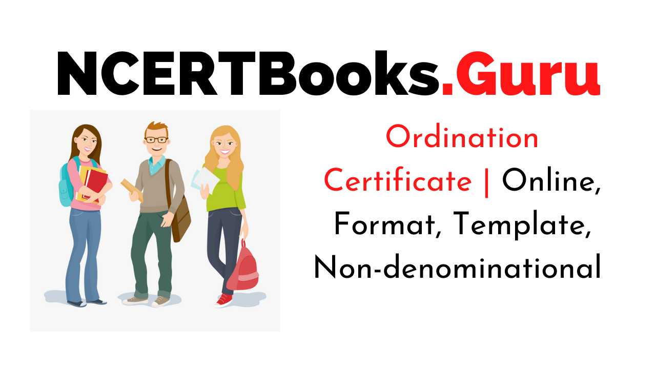 Ordination Certificate Template