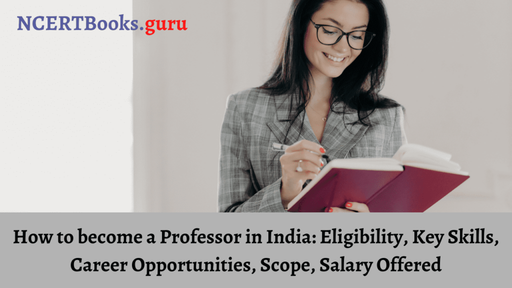 How to become a Professor in India
