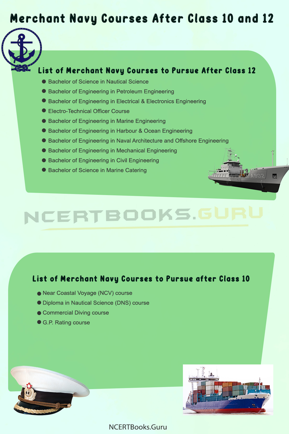 Merchant Navy Courses After Class 10 and 12