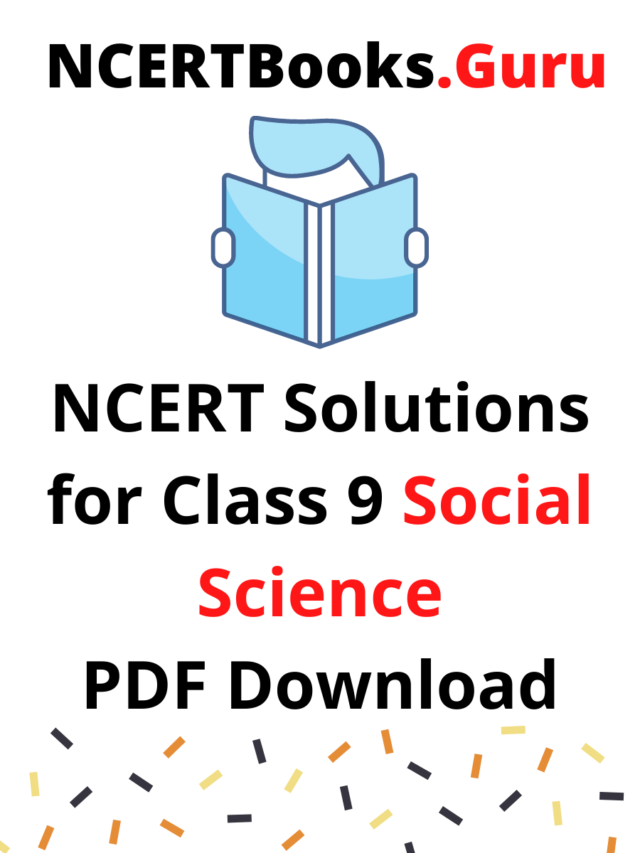 CBSE NCERT Solutions for Class 9 Social Science