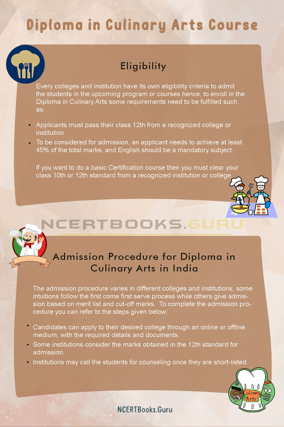 Diploma in Culinary Arts Course Details 1