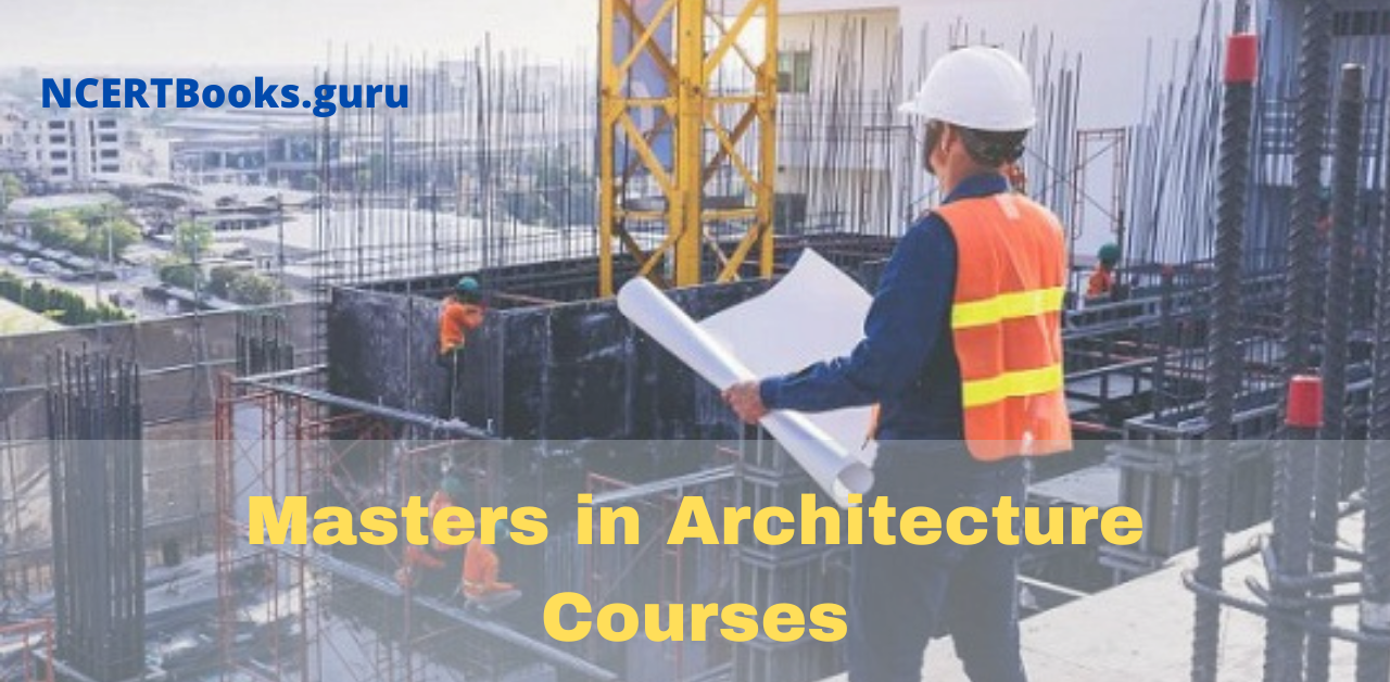 Masters in Architecture Courses