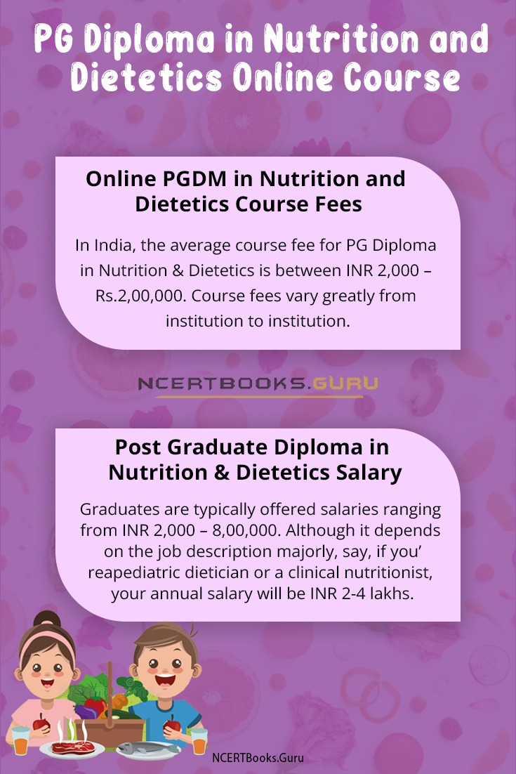 PG Diploma in Nutrition and Dietetics Online Course