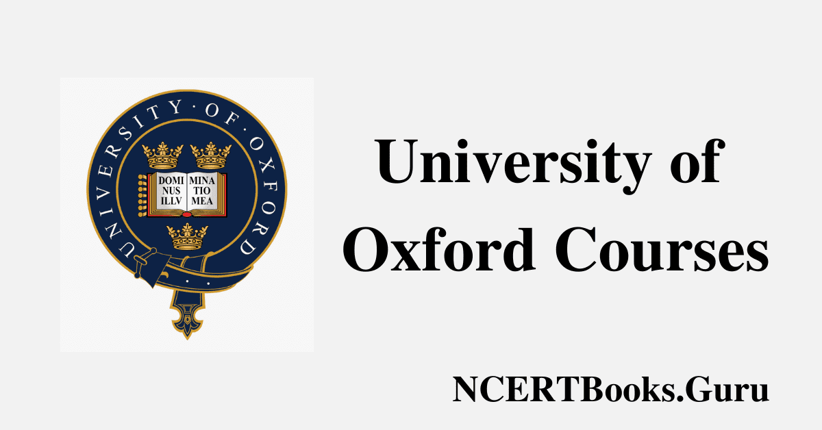 University of Oxford Courses