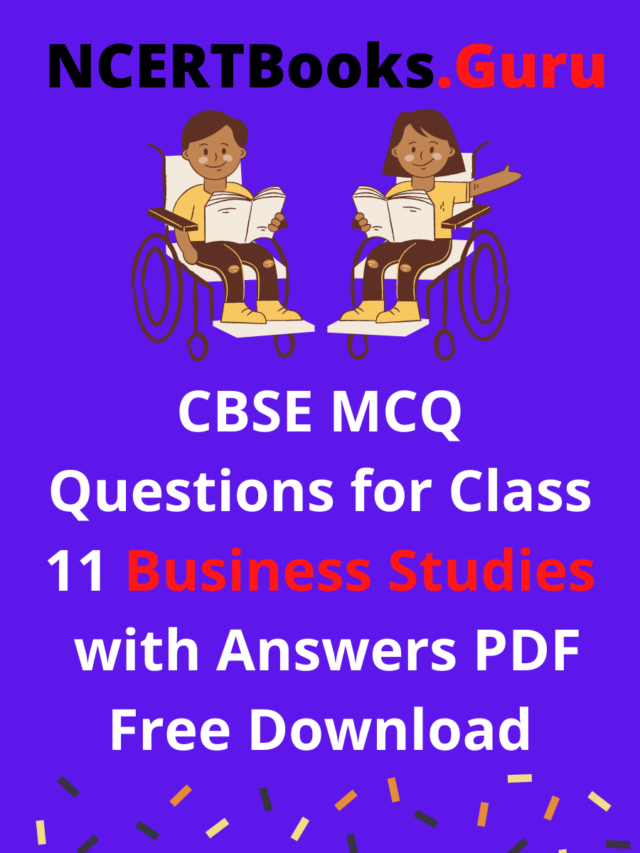 CBSE MCQ Questions for Class 11 Business Studies