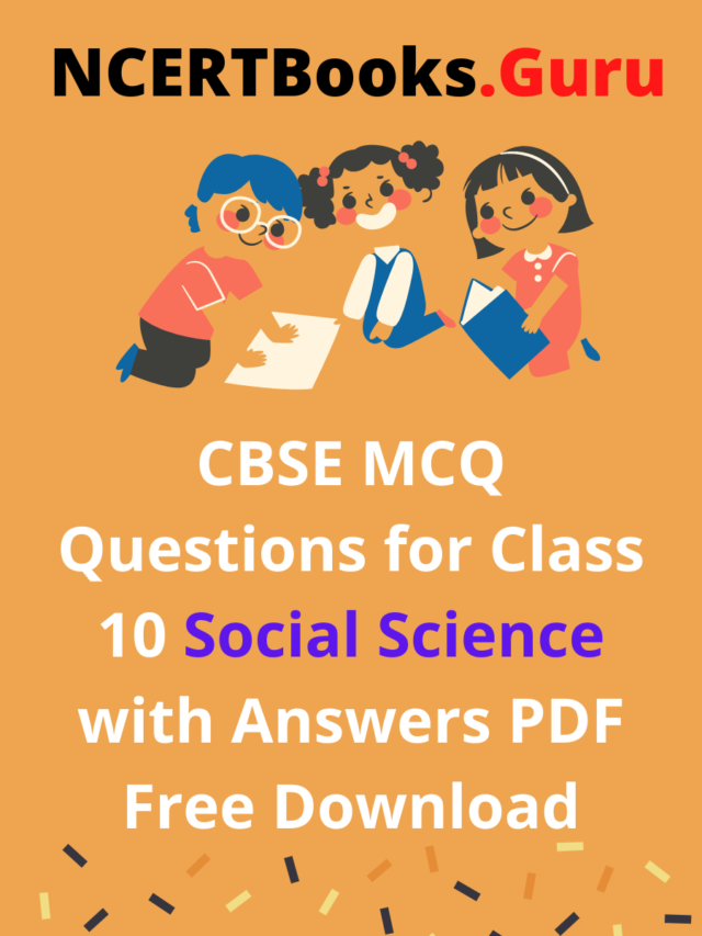CBSE MCQ Questions for Class 10 Social Science Economics