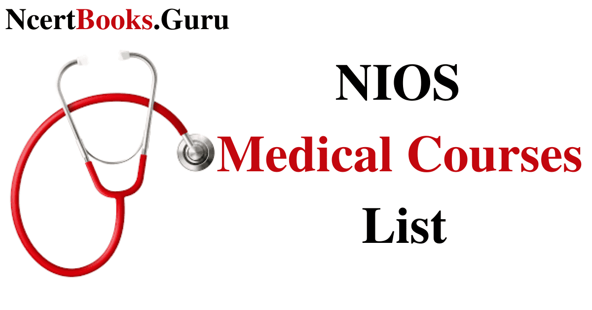 NIOS Medical Courses List