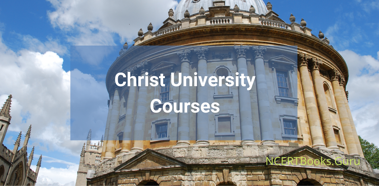 Christ University Courses