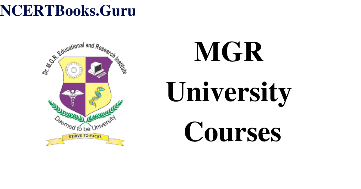 MGR University Courses