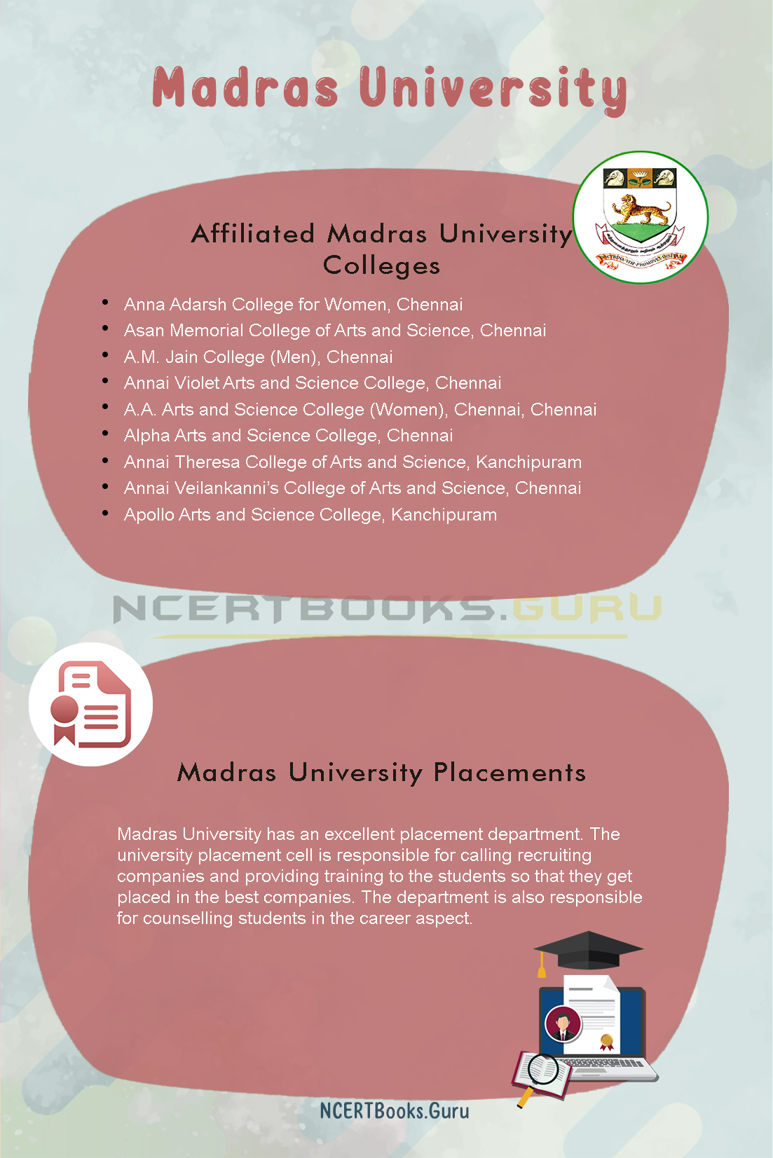 Madras University Courses 2
