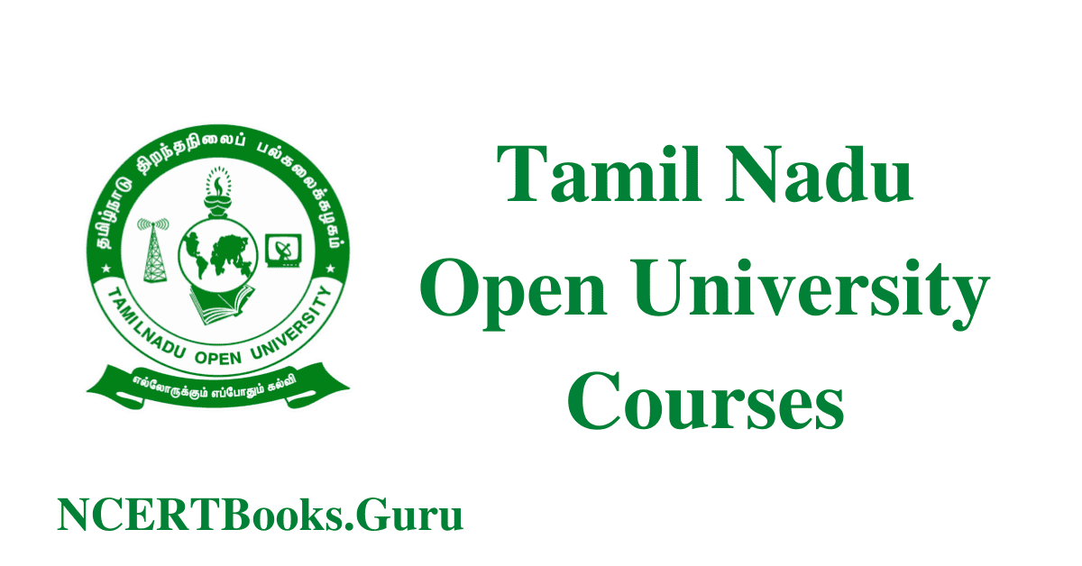 Tamil Nadu Open University Courses