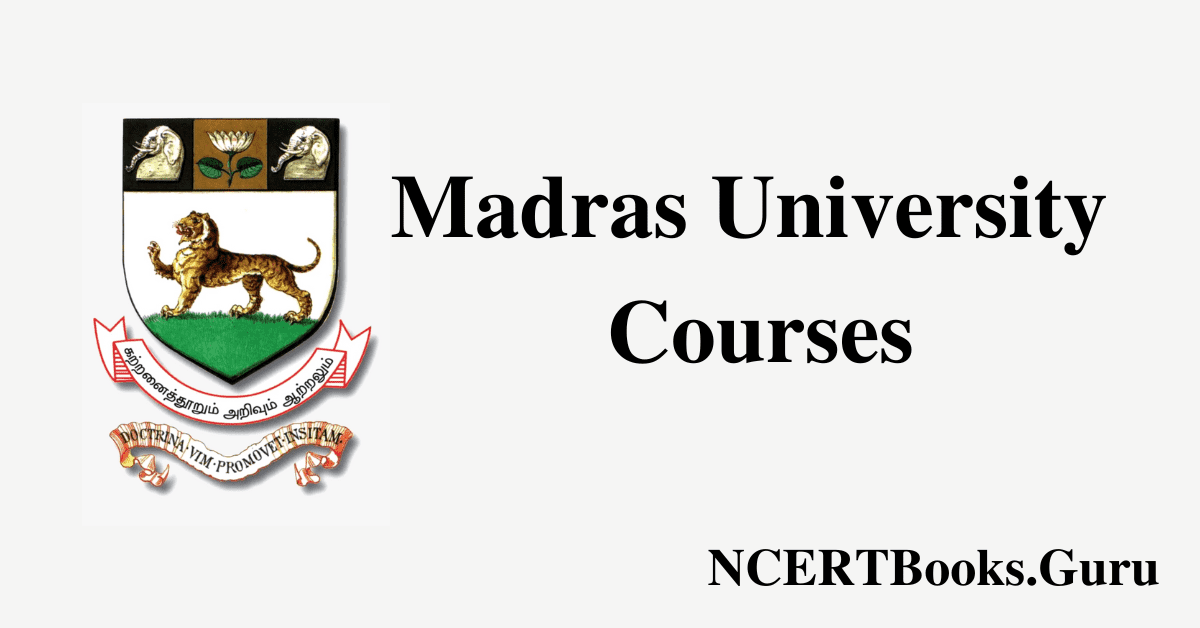 madras university phd guide list for mathematics