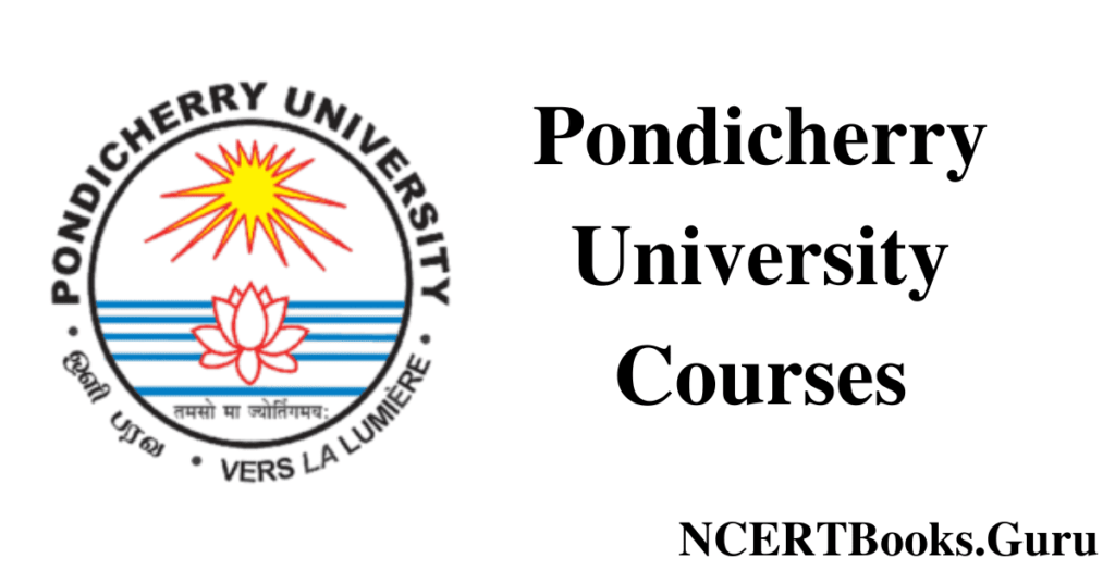 Pondicherry University Courses